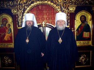 Metropolitan Jonah hosts ROCOR Metropolitan Hilarion at OCA Chancery